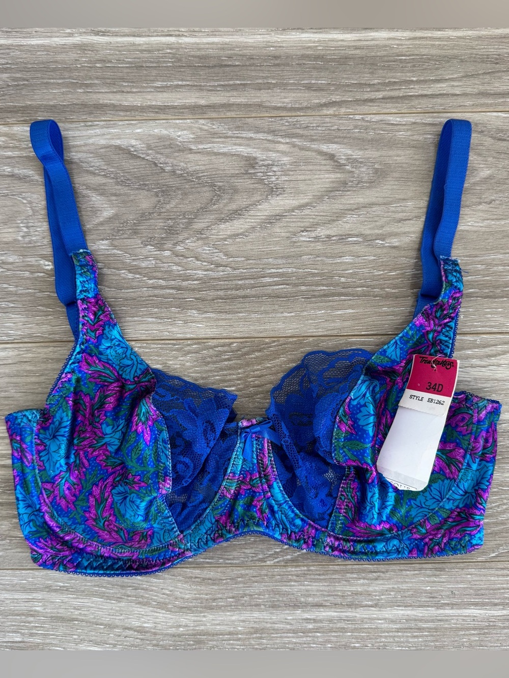 Vintage Trendsetters Bra 80s Deadstock Lace Trim